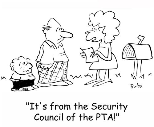 'It's from the Security Council of the PTA!'