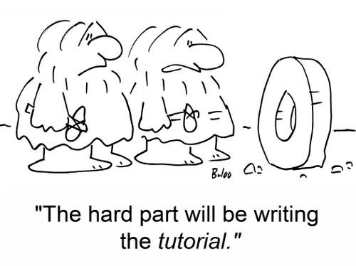 'The hard part will be writing the tutorial.'