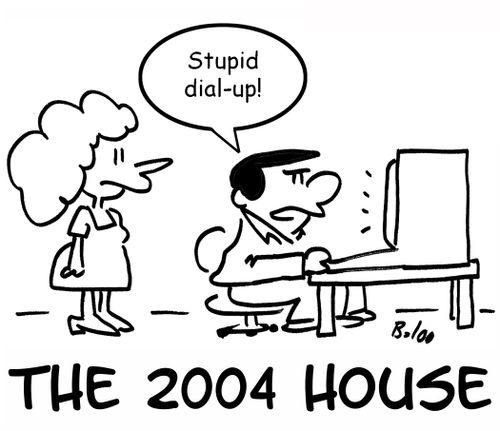 'Stupid dial-up!'