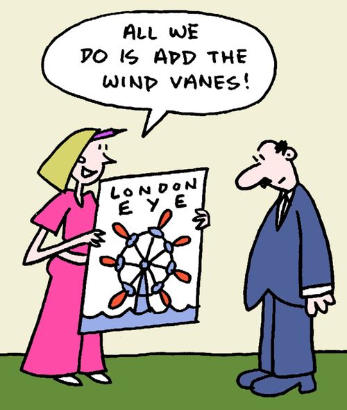 All we do is add the wind vanes!
