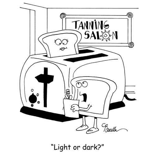 'Light or dark?'