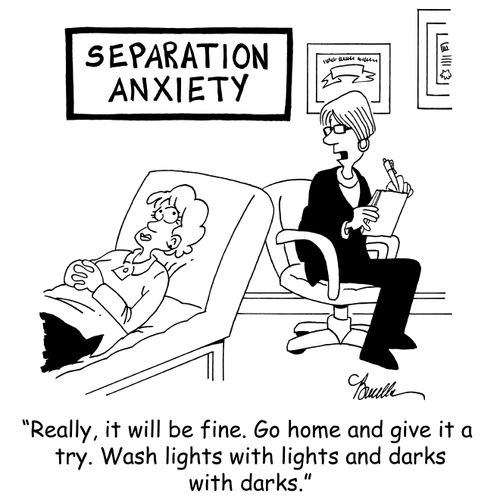 'Really, it will be fine. Go home and give it a try. Wash lights with lights and darks with darks.'