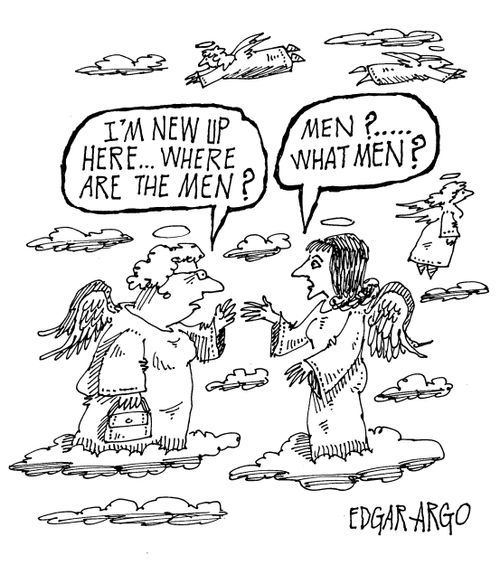 'I'm new up here...where are the men?'
