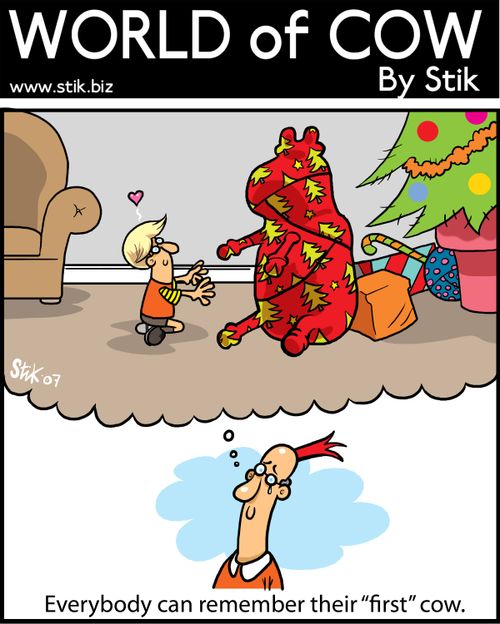 Everybody can remember their 'first' cow.