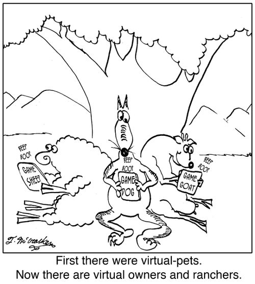 First there were virtual-pets. Now there are virtual owners and ranchers.