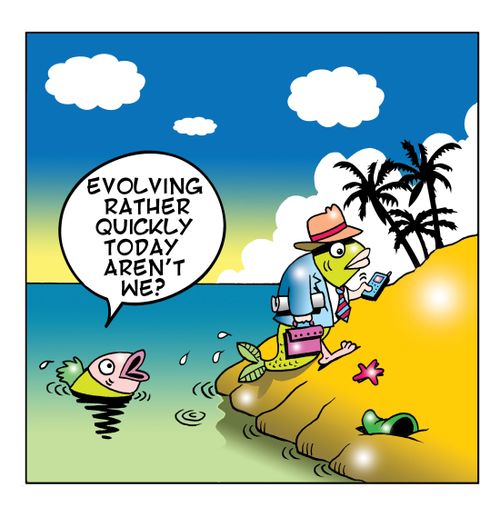 Evolving rather quickly today aren't we?