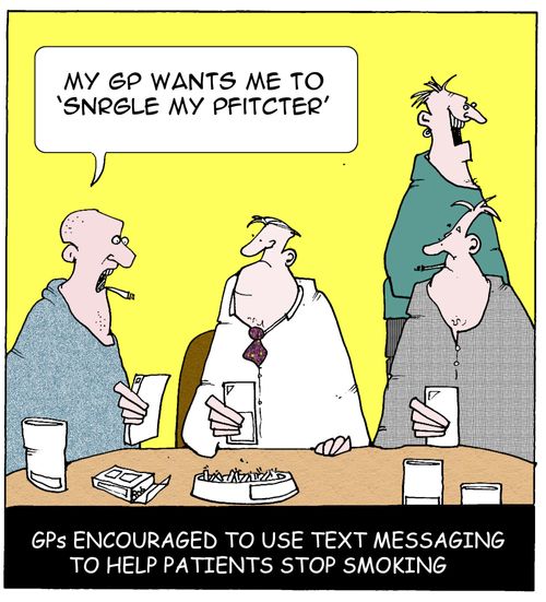 GPs Encouraged To Use Text Messaging To Help Patients Stop Smoking.