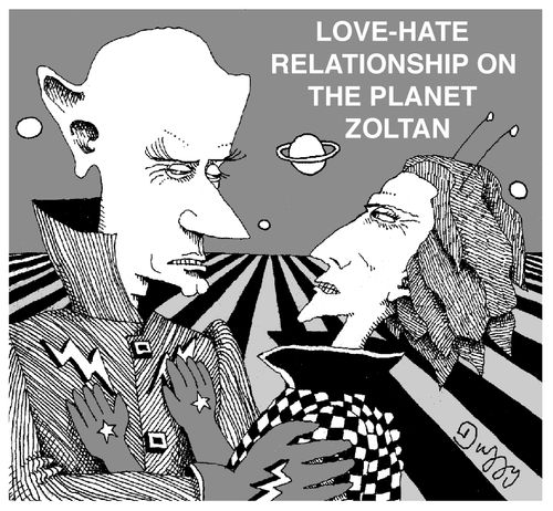 Love hate relationship on the planet Zoltan.