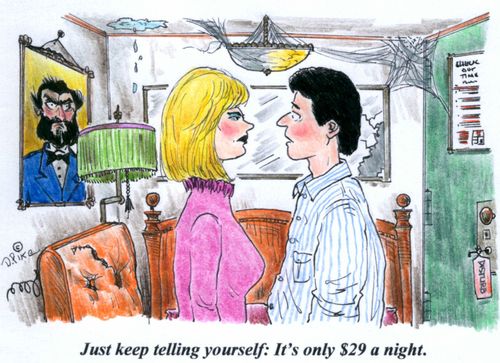 'Just keep telling yourself, it's only $29 a night.'
