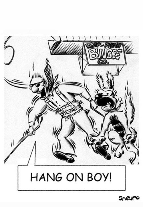 Hang on boy!