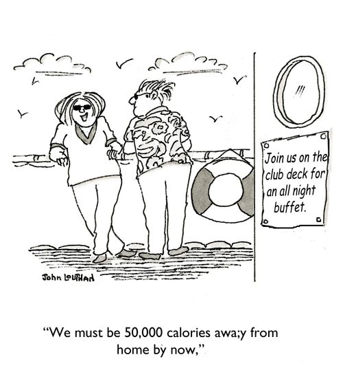 'We must be 50,000 calories away from home by now.'