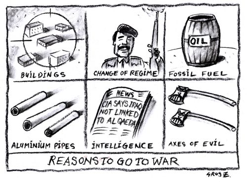 The US is finding it more and more difficult to find a strong enough reason to convince it's allies to go to war against Iraq.