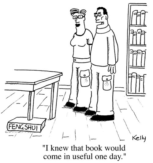 "I knew that book would come in useful one day"