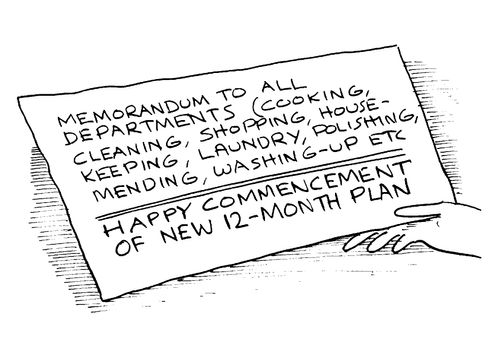 Workaholic's note to his wife