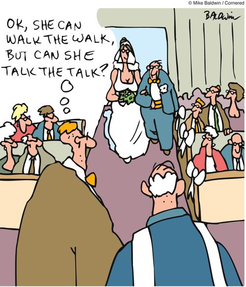 "She can walk the walk, but can she talk the talk?"