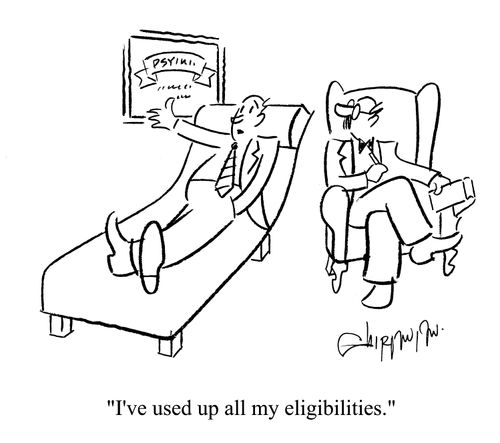 'I've used up all my eligibilities'