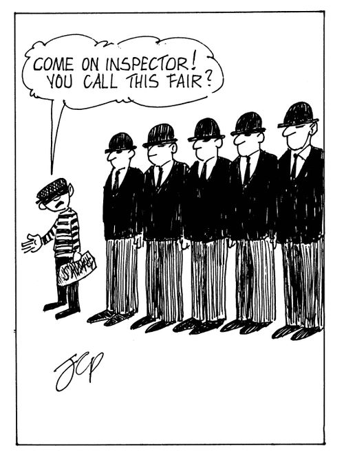'Come on inspector, you call this fair?'