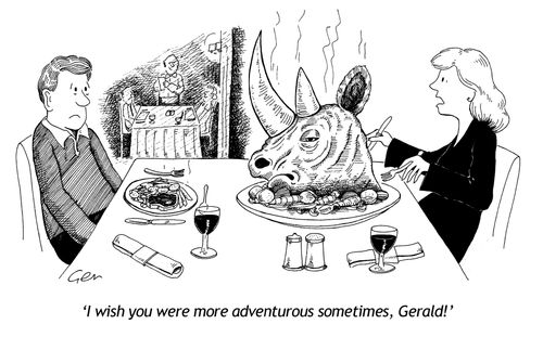 'I wish you were more adventurous sometimes'