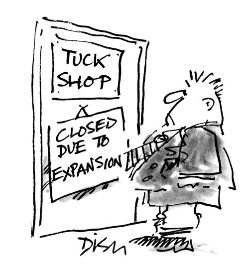 Tuck Shop: Closed due to expansion.
