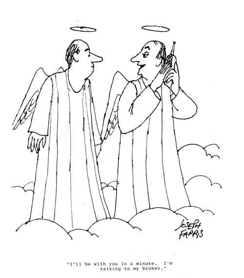 Angel talking to broker