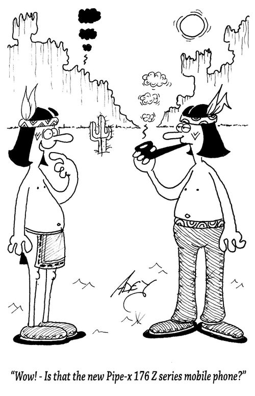 "Wow! - Is that the new Pipe-x176Z series mobile phone?"