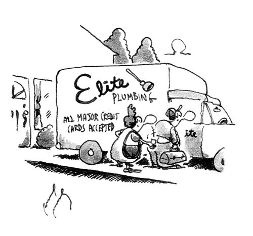 Elite Plumbing - All major credit cards accepted 