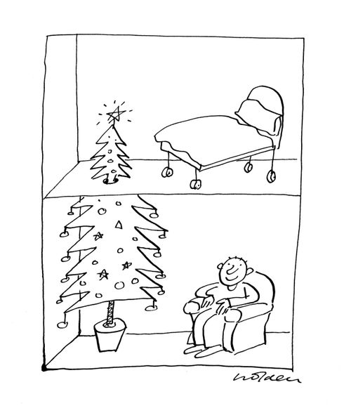 Sharing a Christmas Tree.