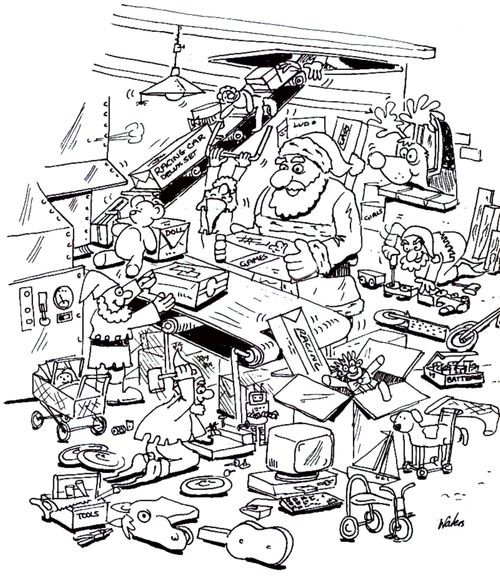 Santa's workshop.