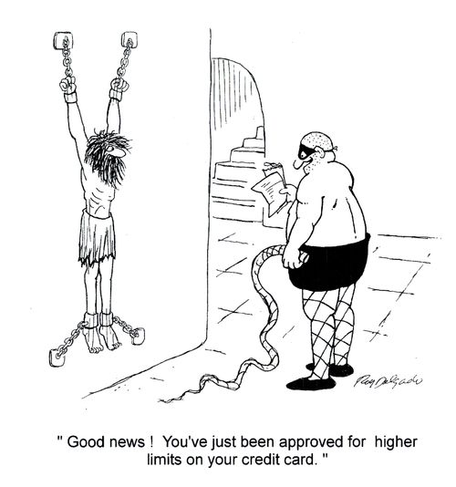 'Good news! You've been approved for higher limits on your credit card.'