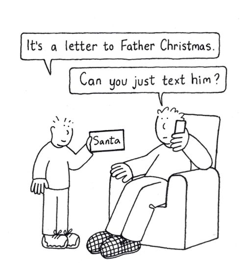 'It's a letter to Santa...'-'Can you just text him?'
