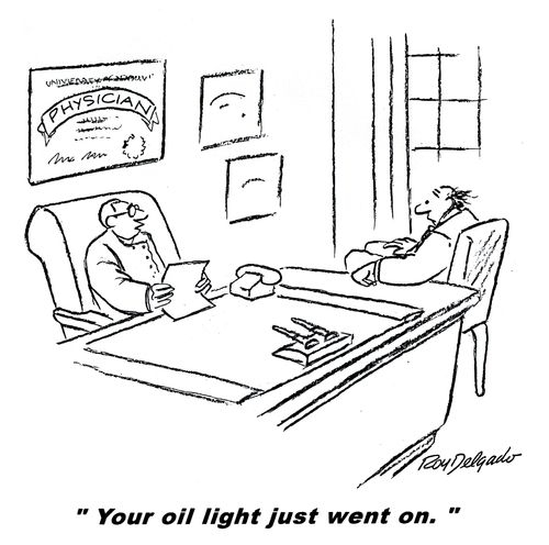 'Your oil light just went on.'
