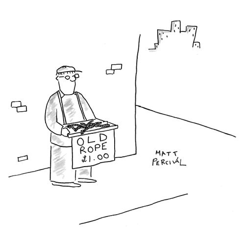Man selling old rope.