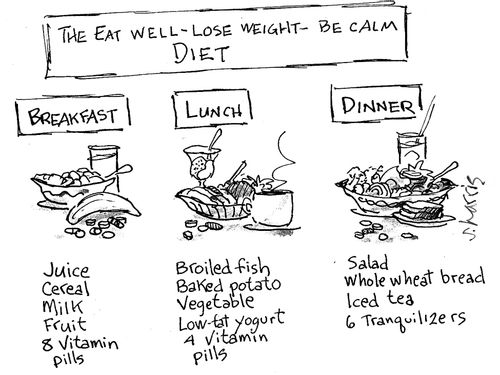 'The eat well-lose weight- be calm diet'