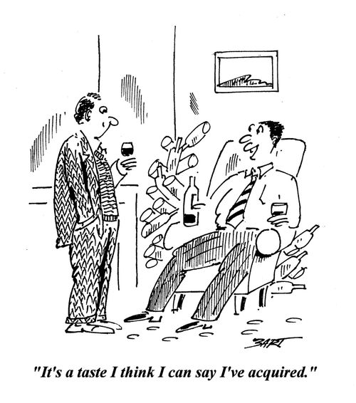 'It's a taste I think I can say I've acquired.'