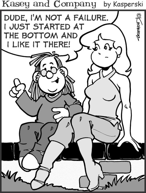 'I just started at the bottom and I like it there!'