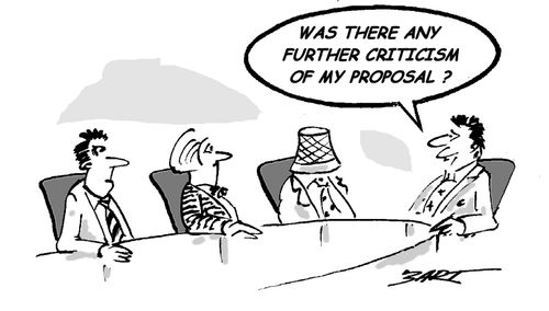 'Was there any further criticism om my proposal?'