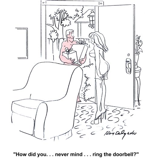 'How did you...never mind...ring the doorbell?'