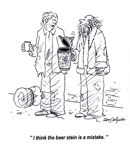'I think the beer stein is a mistake.'