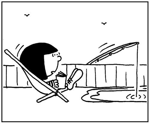 Fishing in a neighbour's pond.