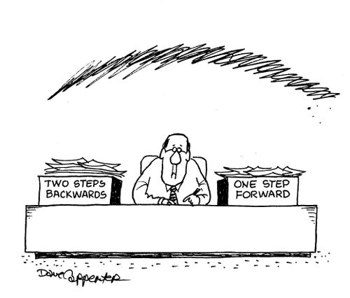 Two steps backwards-one step forward.