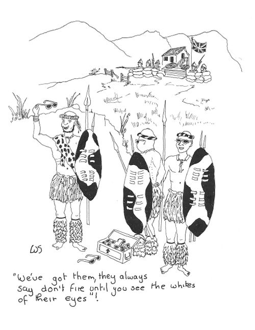 'We've got them, they always say don't fire until you the white of their eyes.'