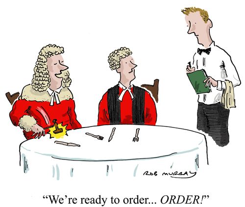 'We're ready to order... ORDER!'