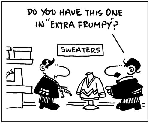 'Do you have this one in 'Extra Frumpy'?'