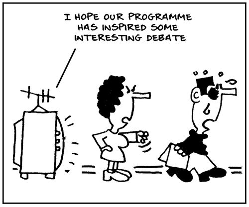 'I hope our programme has inspired some interesting debate.'