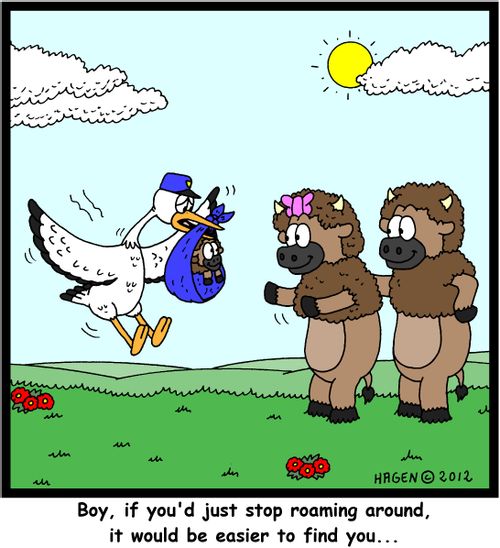 'Boy, if you'd just stop roaming around, it would be easier to find you...'