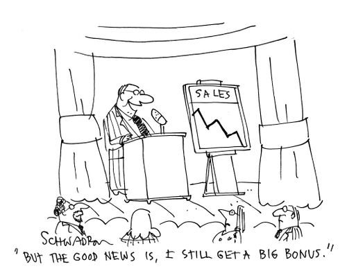 'But the good news is, I still get a big bonus.'
