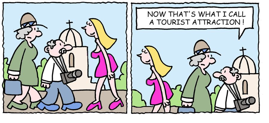 'Now that's what I call a tourist attraction.'