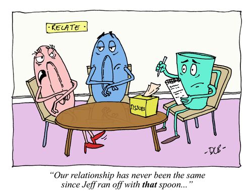 'Our relationship has never been the same since Jeff ran off with that spoon...'