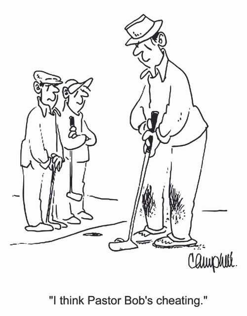 'I think Pastor Bob's cheating.'