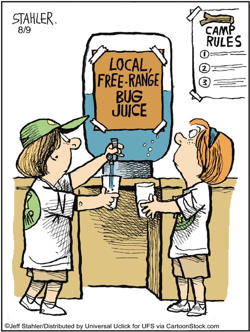 Local, free-range bug juice.